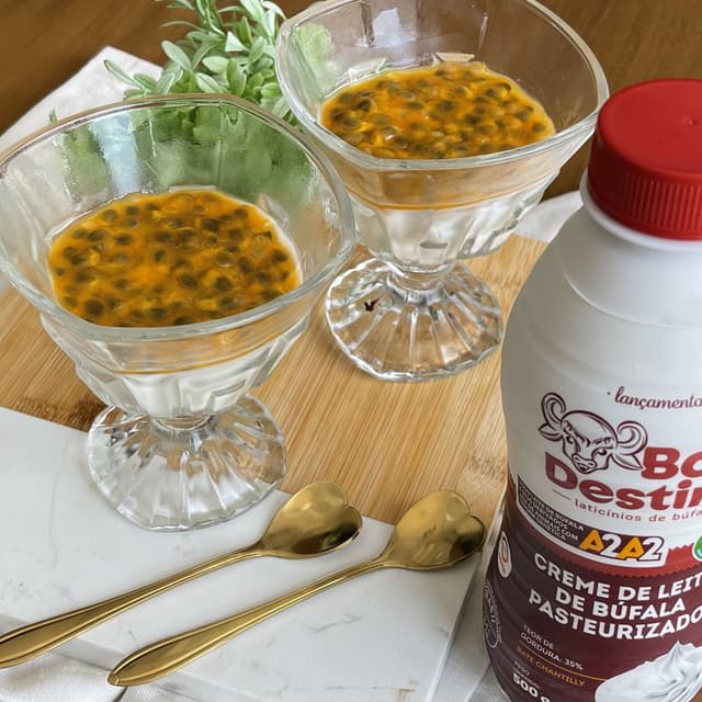 Panna Cotta com Maracujá